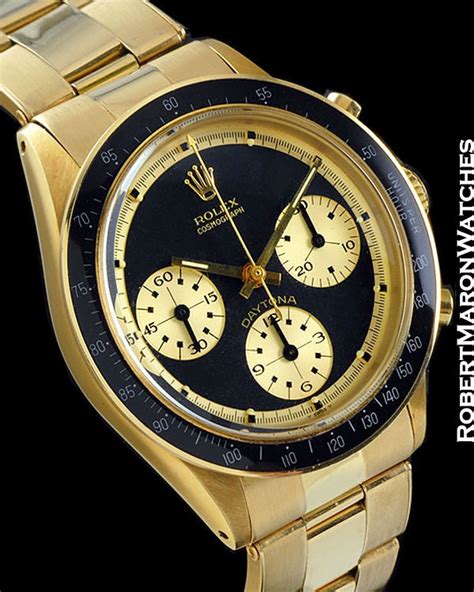 rolex vintage 18k 6264 paul newman daytona chronograph 1968|rolex daytona paul newman price.